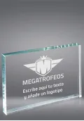Trofeo taco cristal forma rectangular Thumb