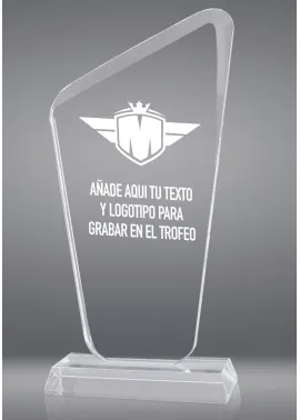 Kristalltrophäe Hintergrund schwarze runde Glasbasis Gold