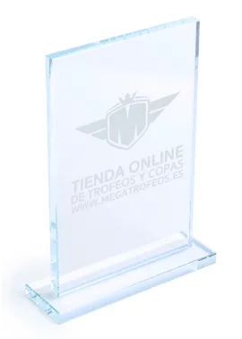 Trophäe rechteckiger kristall billig