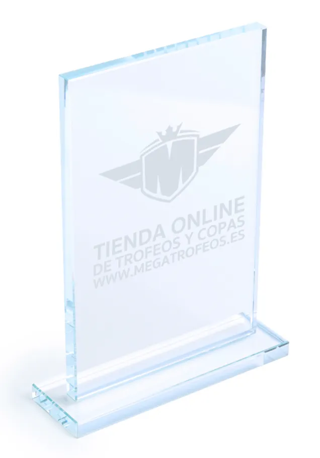 Trophäe rechteckiger kristall billig