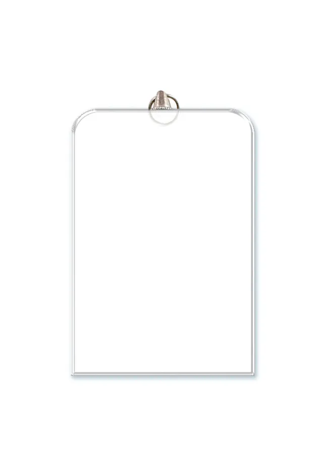 Medal rechteckigen Glas