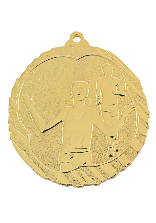 Leichtathletik-Medaille Kreuz in Hochrelief CO2