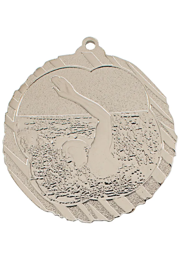 Schwimmen Medaille in Hochrelief CO2