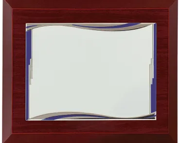 Kommerzielle Tribut rechteckigen Platte blauen Wellen