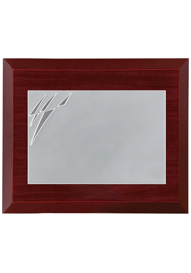 Kommerzielle Hommage Platte mit rechteckiger Form und Detail oberen Ecke