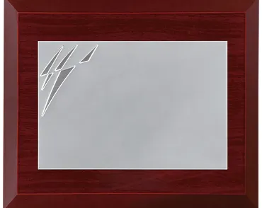 Kommerzielle Hommage Platte mit rechteckiger Form und Detail oberen Ecke