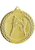 Karate-Medaille geprägt 50 mm Thumb