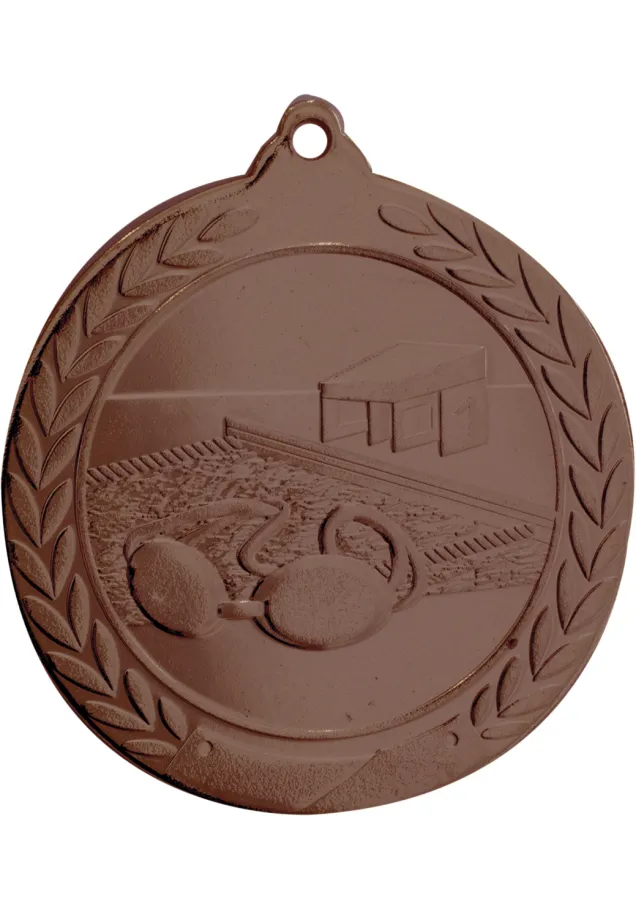 Schwimmen Medaille geprägt