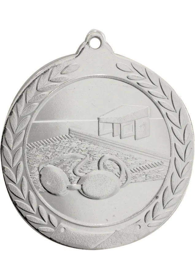 Schwimmen Medaille geprägt