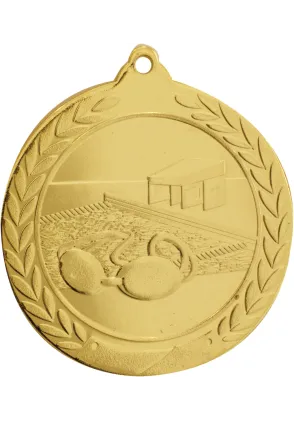 Schwimmen Medaille geprägt